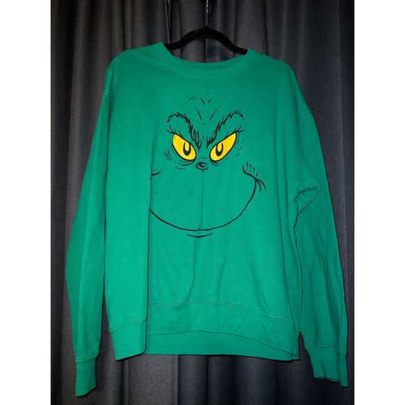 Ugly Christmas Sweater Xmas Sweatshirt Crewneck Size XL Grinch - Picture 1 of 3